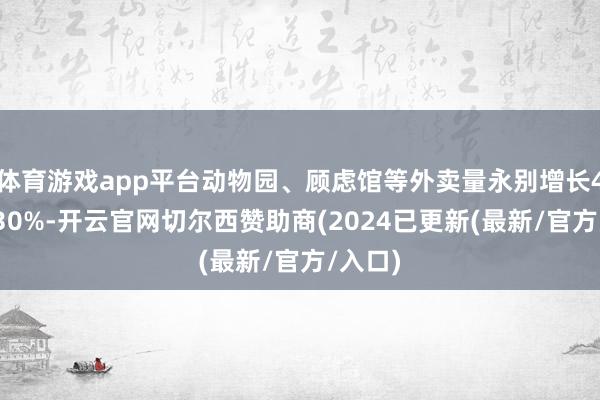 体育游戏app平台动物园、顾虑馆等外卖量永别增长40%和30%-开云官网切尔西赞助商(2024已更新(最新/官方/入口)