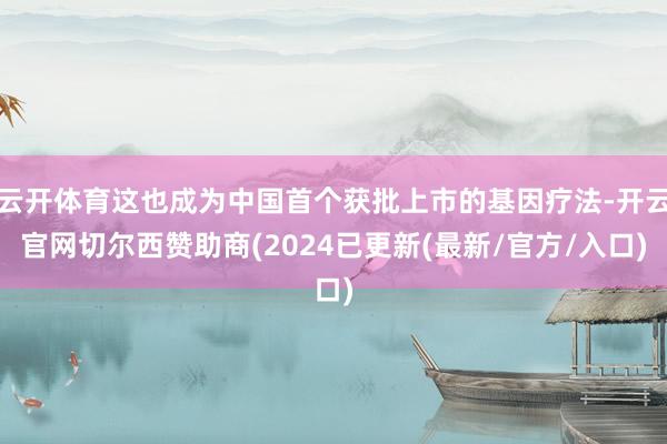 云开体育这也成为中国首个获批上市的基因疗法-开云官网切尔西赞助商(2024已更新(最新/官方/入口)
