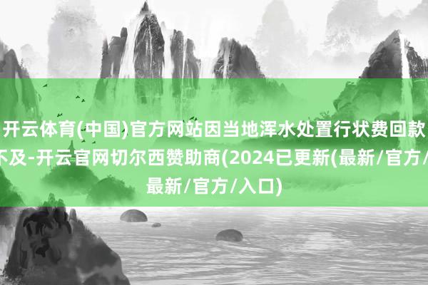 开云体育(中国)官方网站因当地浑水处置行状费回款金额不及-开云官网切尔西赞助商(2024已更新(最新/官方/入口)